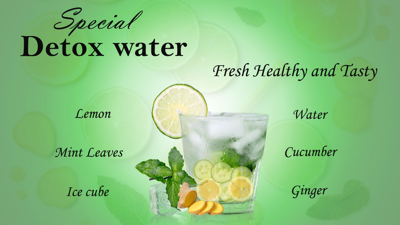 Detox Water With Cucumber, Lemon, Mint, and Ginger